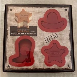 Set of (3) Wild West Ice Cream Sandwich Molds.